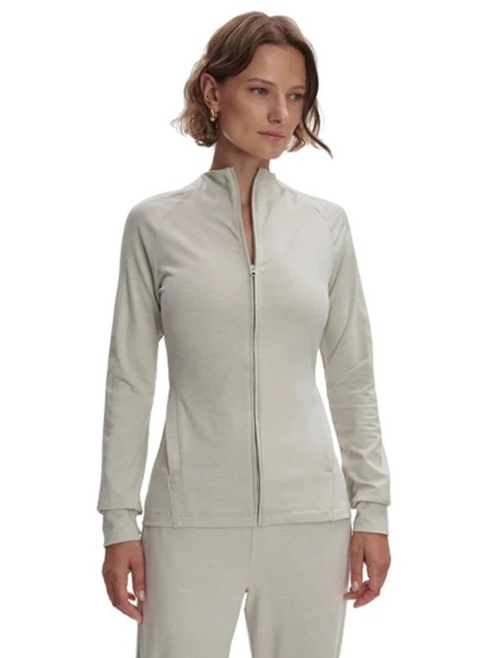 Varley Marja Zip Through Midlayer Jacket Pebble Marl XS NEW WITHOUT TAGS NWOT